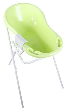 Baby Badewanne grün 84 cm + Badewannenständer + Waschhandschuh