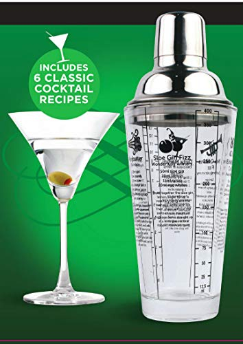 Glass Recipe Cocktail Shaker Gin Vodka OR Mixed (Gin)