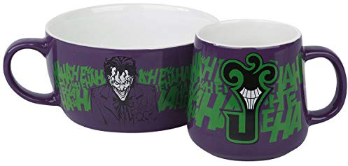 GB eye DC Comics Batman The Joker Mug & Bowl Breakfast Set