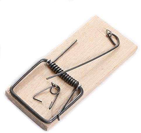 Mäusefallen Mausefallen aus Holz Schlagfalle Köderfalle Schnappfalle 100 mm x 45 mm hohe Schlagkraft Menge wählbar (5 Stück)