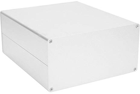 Aluminum Project Box,80x160x180mm Electronic Enclosure Case Matte Silver Split Type DIY Electronic Enclosure Shell