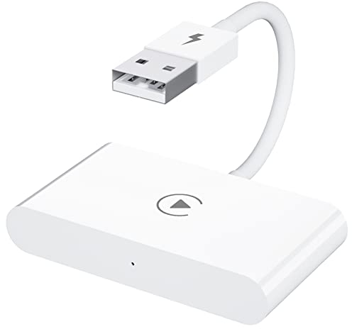 Kabelloser CarPlay-Adapter, Apple CarPlay-Dongle für kabelgebundene OEM-CarPlay-Autos, Konvertieren von kabelgebundenem in kabelloses CarPlay, Unterstützung für Online-Update Plug & Play