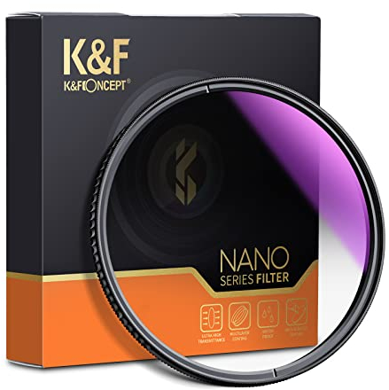 K&F Concept NOX Spot Variable GND8 Filtro graduato Densità Neutra 0.9 Filtro per Obiettivo Fotocamera 49mm 55mm 58mm 62mm 67mm 72mm 77mm 82mm