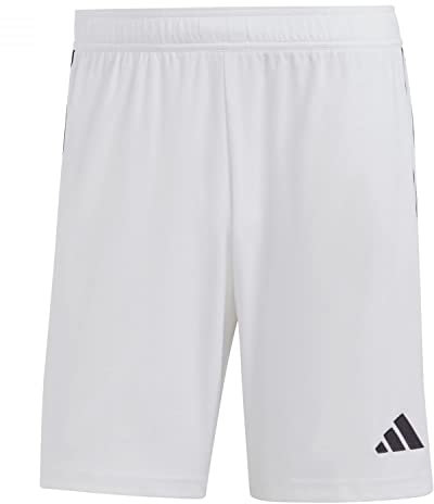 adidas Mens Shorts (1/4) Tiro 23 League Shorts, White/Black, IB8083, XS