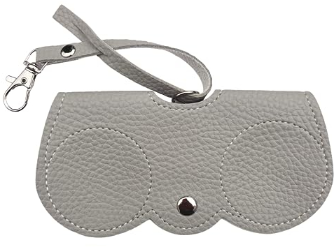 Nounex21 - Premium Sonnenbrillen Schutzetui, tragbares Brillenetui, modischer Sonnenbrillen-Halter, weiches PU-Leder, 12 Farben (Natur)