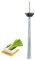 Stainless Steel Onion Knife, Scallion Silk Knife Vegetable Chopper Slicer for Kitchen Restaurant Hotel Gadget Tool