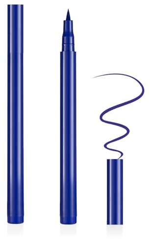 Aomig Liquid Eyeliner, Waterproof Eyeliner, 24H lunga Durata, Colore Intenso, Asciuga Rapidamente, Tattoo Liner Gel Pencil, Makeup per Occhi, Professionale impermeabile Eyeliner(06, Blu, 1.6g)