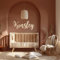 Kikone PréNom en Bois Personnalisé,Panneau de Nom en Bois Chambre d'Enfant,Signe de Nom de PéPinièRe DéCoration Murale.