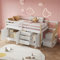 LAKFEW Etagenbett Kinderbett 90x200 cm, Einzelbett Holzbett mit Treppe, Schubladen und Stauraum, Hochbett Stauraumbett mit Rausfallschutz, Bett mit Lattenrost, ohne Matratze, Weiß