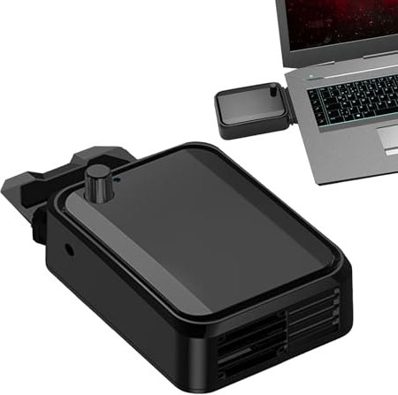 Laptop Coolers, Laptops Fan Cooler, Portable Cooling Pad, Silent Stand, Low Noise Efficient Heat Dissipation for Multitasking, Work, Video Rendering, Intensive Game, Coffee Shop