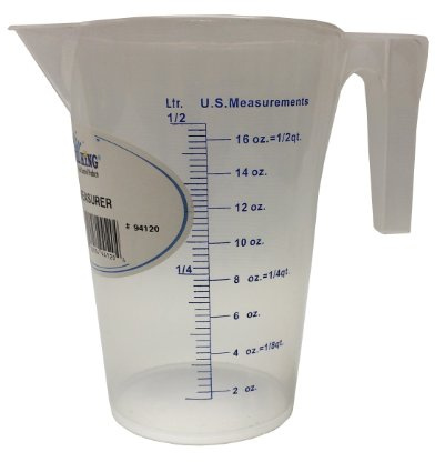 WirthCo Funnel King 94120 500-Ml General Purpose Graduated Measuring Container, 17 Fl. Oz.