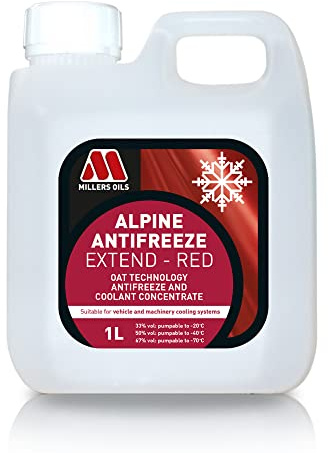 Millers Oils Alpine Antifreeze Extend - Red - 1L