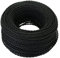 GreenSun Cavo in tessuto, rivestito in tessuto, cavo di alimentazione elettrico a 2 fili, 2 x 0,75 mm², intrecciato, per fai da te, 20 m, colore: nero