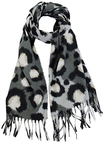 irisaa XXL Damen karierter Schal langer Herbst Winterschal warm und weich 180cm×70cm, Schals Farbe 2019:schwarz