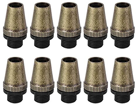 sourcing map Cable Glands Strain Relief Cord Connector Grips Metal Bronze 10Pcs for Wiring Hanging Light Ceiling Pendant Lamp
