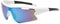 BigCheer Schnelle brille, Sonnenbrille herren, Schnelle brille rave, Schutzbrille, Polarisiert sonnenbrille für Herren Damen, UV400 Schutz (Weiß Blau)