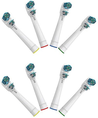 Ersatzbürstenköpfe für Braun Oralb Elektrische Zahnbürsten, Generic Nachfüller Dual Clean Zahnbürsten, 8 Stück