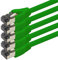 1aTTack.de Cavo di rete Cat 8, 1 m, CAT8, verde, 5 pezzi, Cat.8 Lan 2000 Mhz 40 Gbit s 40GBase-T Poe+, cavo patch Ethernet, LSZH, 5 x 1 m, verde