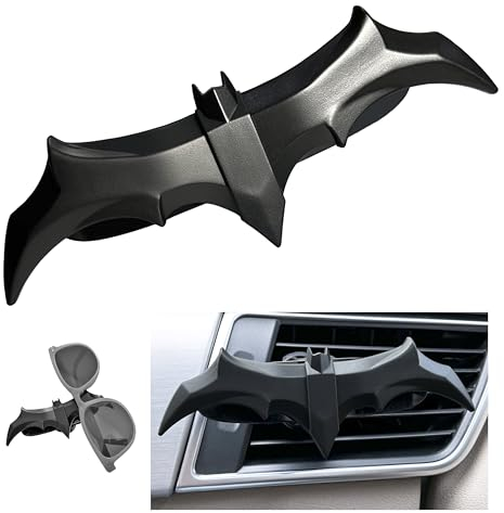 RANGUOWEN Bat Wing Sunglasses Holders for Car, Car Accessories for Halloween Gifts, Car Gadgets for Men Gifts