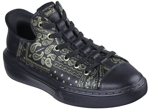 Skechers Herren X Dogg Snoop One-Double G Hands Free Slip-Ins Sneaker, Schwarz/Gold, 42 EU