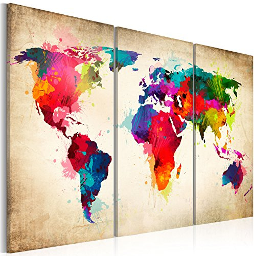 B&D XXL Acrylglasbild 120x80 cm 3 Teilig Wandbild auf Acryl Glasbilder Kunstdruck Moderne Acrylglas Platte Wanddekoration Geschenke Heimdekoration Glasbild k-A-0006-k-f