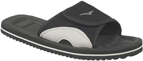 Breaker Men's Lightweight Adjustable Summer Beach Casual Sports Sandals (Black, UK Footwear Size System, Adult, Men, Numeric, Medium, 10)