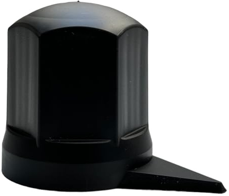 MelTruck Radmutterkappen mit Positionsanzeige Ø32 mm Schutz Abdeckung für LKW Schrauben (10, Schwarz, Höhe - 54,5 mm)