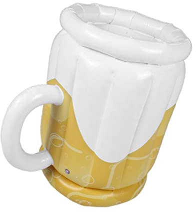 Parliky Aufblasbarer Bier Eiskübel Aus PVC Dickwandig Ideal Für Poolpartys Outdoor Veranstaltungen Perfekter Bierkühler Für Flaschen Und Dosen