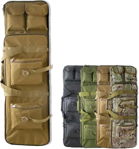 Waffenkoffer Für Langwaffen Futteral Langwaffen Gewehrkoffer Taktische Gewehrtasche Taktische Waffentasche Armee Airsoft wasserdichte Langwaffentasche Futteral E,117CM