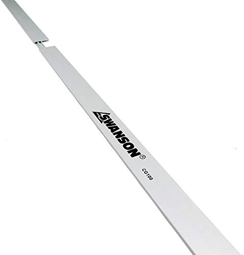 Swanson Tool Co CG100 Anodized Aluminum 100 inch Cutting Guide with joiner bar, (2) C-clamps and (4) thumb screws