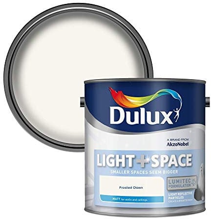Dulux Light and Space Matt Emulsion Paint For Walls And Ceilings - Frosted Dawn 2.5 Litres