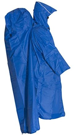 LOWLAND OUTDOOR Rucksackregenponcho, Blau, L