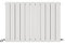 iBathUK Apex Horizontal Radiator, Double Flat Panel Radiators, 600x836mm Slim Radiator for Bathroom,Kitchen,Living Room- White