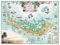 Sanibel Captiva Islands Map Wall Art Poster – authentische handgezeichnete Karten im Antikstil – Lithografischer Druck