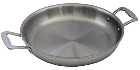 Little Griddle ANYWARE AQ-115 Lifetime Guaranteed 7-Ply USA Crafted Outdoor Indoor Fry Pan with Induction Ready Stainless Steel Cooking Surface, 5-Layer Aluminum Core and Two Helper Handles