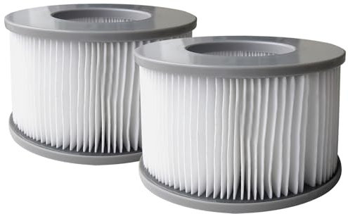 Happy Garden Lot de 2 Cartouches filtrantes pour Spa Gonflable Mspa, filtres pour Spa Gonflable