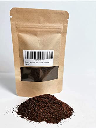 Poudre de Vanille Bourbon de Madagascar 100% Naturelle - 20gr Net Gousse de Vanille Entières Moulue