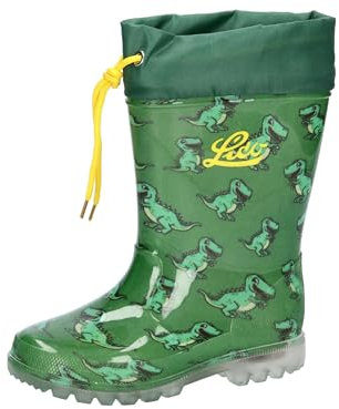 Lico Unisex Kinder Power Blinky Gummistiefel, Grün Gelb, 31 EU