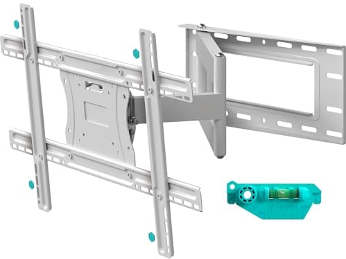 ONKRON Soporte para T V de 40 a 75 Pulgadas - Sujeción TV Pared Universal con Peso de hasta 68 kg - Colgar Television Pared con MAX VESA 600x400 mm/Soporte TV Inclinable y Giratorio M7L-W Blanco