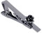 Jonwo Rose Blume 5.7cm Krawattenklammern für Herren In Geschenkbox Herren Krawattennadel Tie Clip Krawatte Geschäft Jubiläum Geschenk Hochzeit (Schwarz)