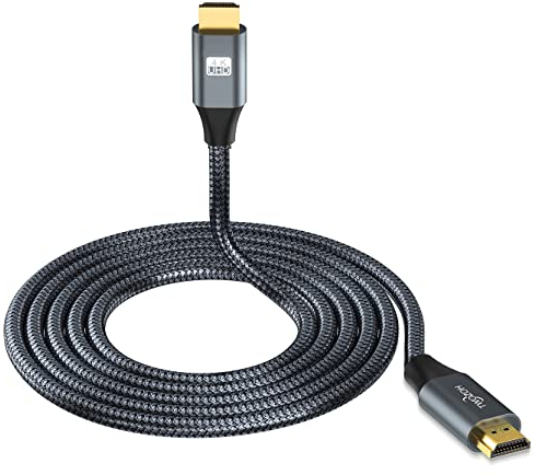 Twozoh Cable HDMI 4K 15M, Cable HDMI 2.0 de Alta Velocidad, Cable HDMI Trenzado Compatible con PS5, PS3, PS4, PC, Proyector, HDTV, Xbox