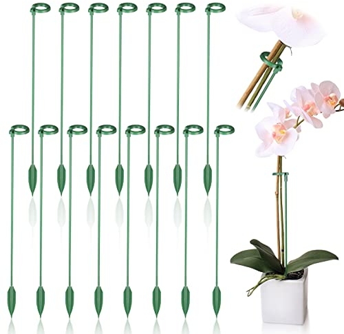 15 Pflanzenstütze Stab, Blumenstütze Rankhilfe Zimmerpflanzen Fiberglas-Pflanzenhalter, Pflanzen Stabilisieren Stab, Pflanzstab, Pflanzenwachstumsfixierung, Schützen Rankhilfe Pflanzen vor Neigung