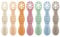 PandaEar Ensemble de 7 cuillères d'apprentissage en silicone pour bébé - Cuillères à bouillie à partir de 4 mois - Apprendre à manger seul - Couverts pour bébé