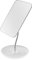CLSEVXY Table Vanity Mirror with Stand - Makeup Mirror for Desk - Adjustable Flexible Gooseneck, 360°Rotation Folding Portable Cosmetic Mirror Square