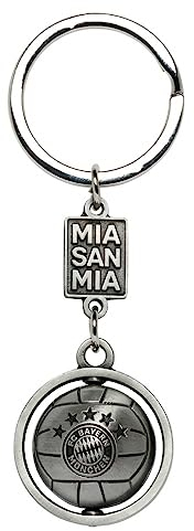 FC Bayern München Schlüsselanhänger - 3D Ball - Anhänger Metall Keychain FCB