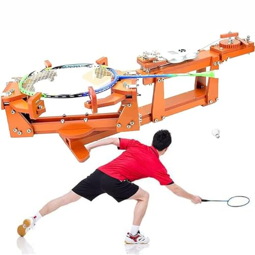 CYMYYDS Tennisschläger-Besaitungsmaschine, Tischschläger-Besaitungsmaschine mit Werkzeugen und Zubehör – Tennis-, Squash- und Badmintonschläger-Besaitungsmaschine, 6-Punkt-Besaitungsmaschine