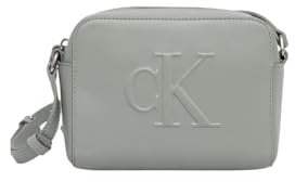 Calvin Klein Jeans Damen Sculpted Camera Bag Deboss K60K612726 Umhängetasche, Grau (Slate Gray)