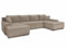 Wohnlandschaft mit Schlaffunktion Faris U-Form - Couch, Schlafsofa mit Bettkasten, Couchgranitur mit Bettfunktion, Big Sofa, Bettsofa (Beige (Paros 02))