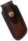 Juego de rollo de cuchillos de cuero auténtico, estuche pequeño para cuchillos de chef, funda de transporte, organizador de almacenamiento, ideal para viajes, regalo de artista para hombres y mujeres