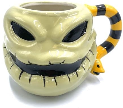 Silver Buffalo Disney's Nightmare Before Christmas Oogie Bookie Face Ceramic 3D Sculpted Mug, 20 Ounces